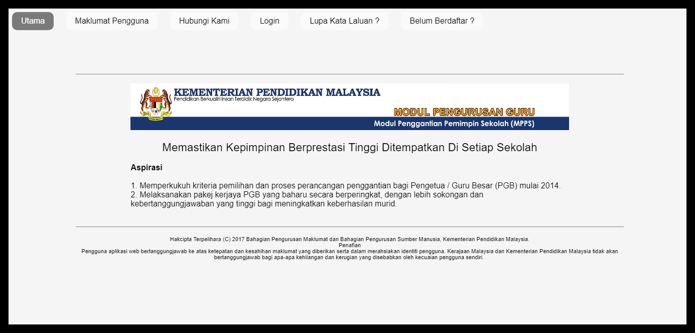 Semakan Tawaran NPQEL Ambilan 1 Tahun 2018