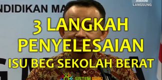 Beg Sekolah Berat Diselesaikan Dengan Tiga Langkah