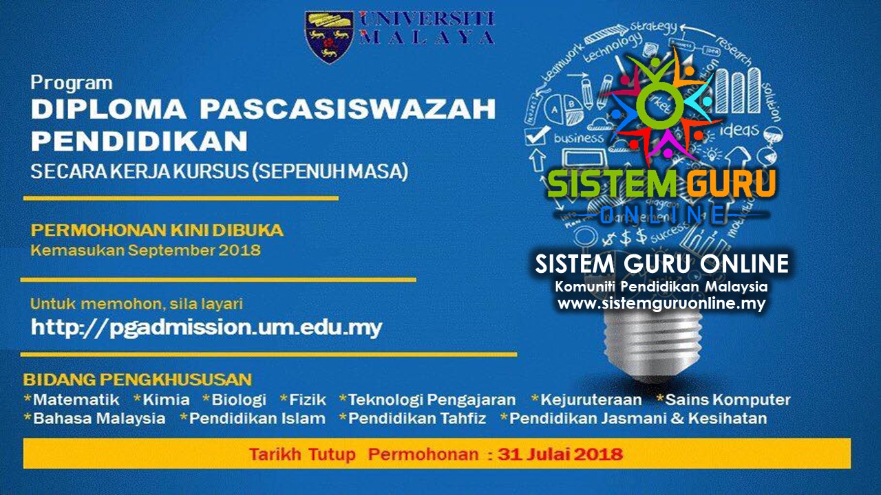 Program Dpli 2018 Universiti Malaya Um Kini Dibuka Sehingga 30 Julai 2018