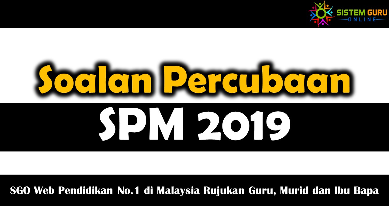 Soalan Percubaan SPM 2019 Negeri Terengganu Matematik Kertas 1