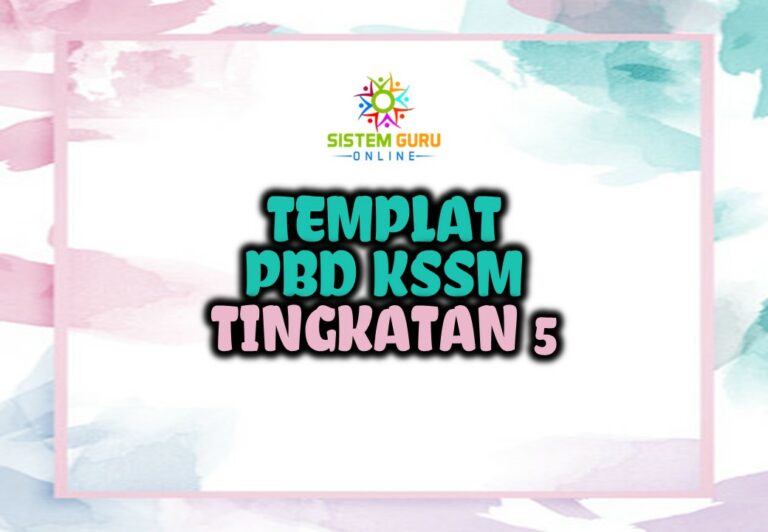 Templat PBD Tingkatan 5 Sains Sukan