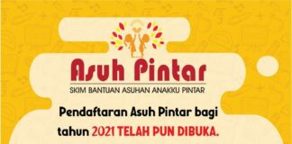 Asuh Pintar 2021: Bantuan Yuran RM100 kepada Taska, Nurseri
