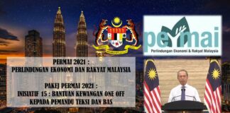 PAKEJ PERMAI 2021 : INISIATIF 15 : BANTUAN KEWANGAN ONE OFF KEPADA PEMANDU TEKSI DAN BAS