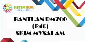 TUNTUT BANTUAN RM700 (B40) SKIM MYSALAM SEKARANG