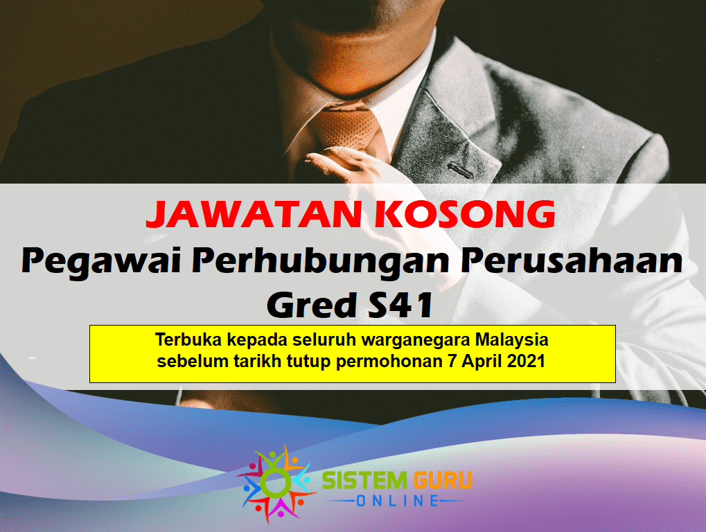 Jawatan Kosong Pegawai Perhubungan Perusahaan Gred S41