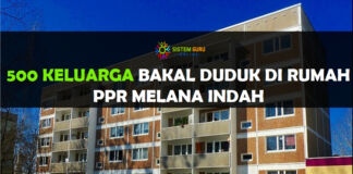 PPR Melana Indah bakal didiami oleh 500 Keluarga dari Taman Sinaran