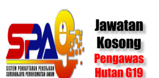 Jawatan Kosong Pengawas Hutan G19 Effective April 2021 Jawatan Kosong Pengawas Hutan G19