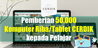 Pemberian 50,000 Komputer Riba Tablet Kepada Pelajar
