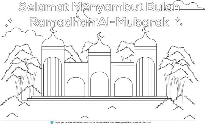 Himpunan Poster Mewarna Bulan Ramadhan