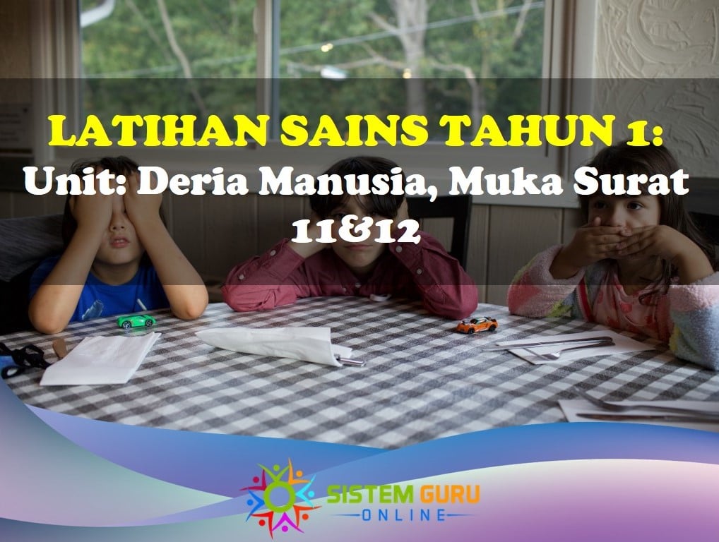 Latihan Sains Tahun 1= Unit: Deria Manusia Muka Surat 11&12 1 Sains Deria Manusia Tahun 1 Ms 11&12