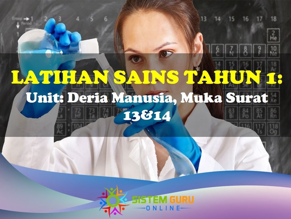 Latihan Sains Tahun 1 = Unit Deria Manusia, Muka Surat 13&14