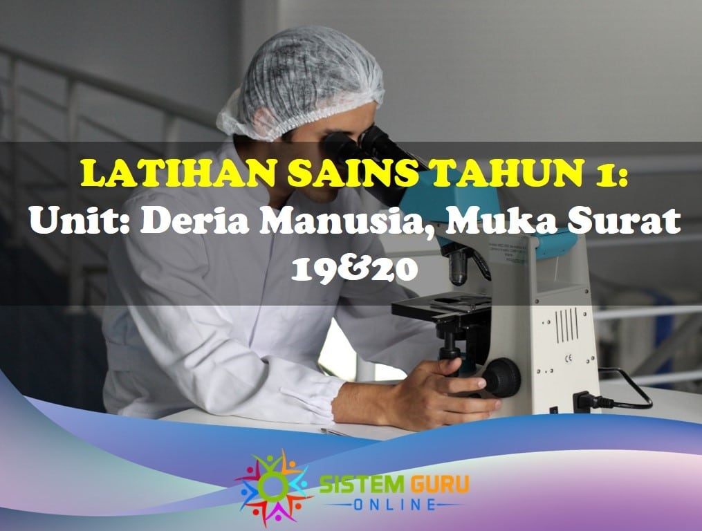 Latihan Sains Tahun 1= Unit: Deria Manusia, Muka Surat 19&20 1 Latihan Sains Tahun 1 Deria Manusia Ms 19&20