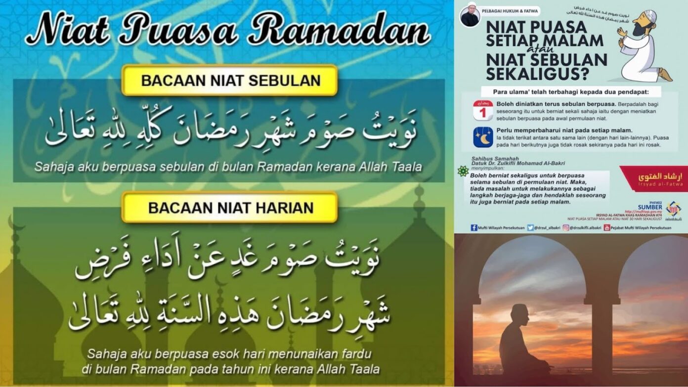 Niat Puasa dan Jadual Waktu Puasa Seluruh Malaysia 2021