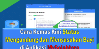 Cara Kemas Kini Status Mengandung dan Menyusukan Bayi di Aplikasi MySejahtera Cara Kemas Kini Status Mengandung dan Menyusukan Bayi di Aplikasi MySejahtera