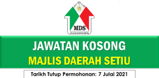 Jawatan Kosong Majlis Daerah Setiu Effective Jun 2021 Jawatan Kosong Majlis Daerah Setiu