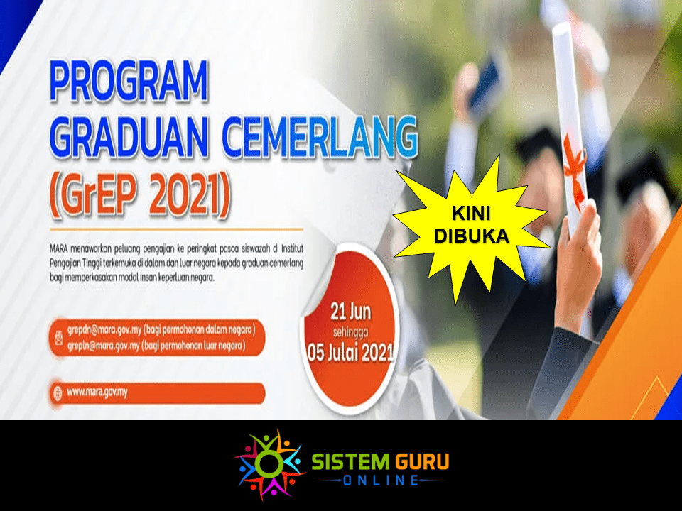 Permohonan Program Graduan Cemerlang MARA (GrEP 2021)