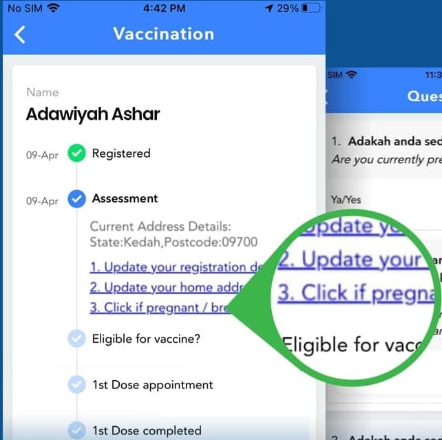 Cara Kemas Kini Status Mengandung dan Menyusukan Bayi di Aplikasi MySejahtera 2 cara kemas kini status mengandung atau menyusukan anak di aplikasi mysejahtera