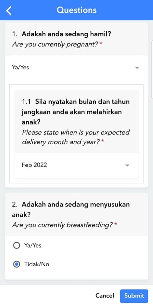 Cara Kemas Kini Status Mengandung dan Menyusukan Bayi di Aplikasi MySejahtera 3 cara kemas kini status mengandung atau menyusukan anak di aplikasi mysejahtera