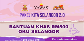 Bantuan Khas RM500 OKU Selangor