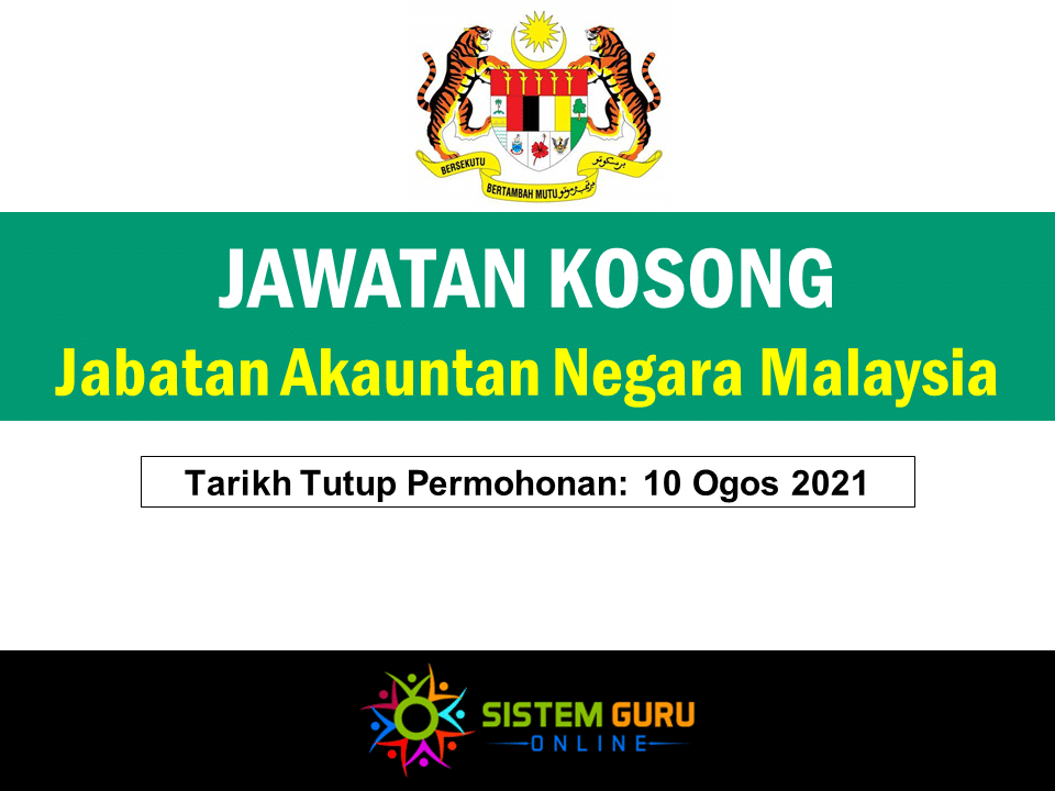 Jawatan Kosong Jabatan Akauntan Negara Malaysia