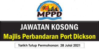 Jawatan Kosong Majlis Perbandaran Port Dickson