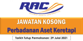 Jawatan Kosong Perbadanan Aset Keretapi
