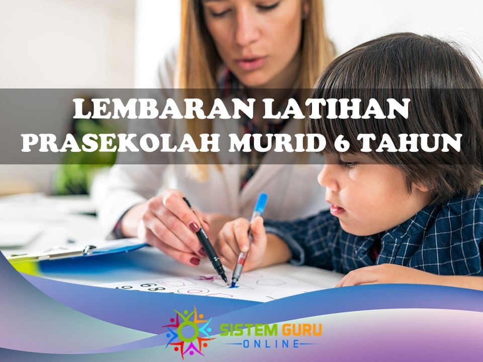 Lembaran Latihan Prasekolah Sesuai untuk Kanak-kanak 6 Tahun 1 lembaran latihan prasekolah