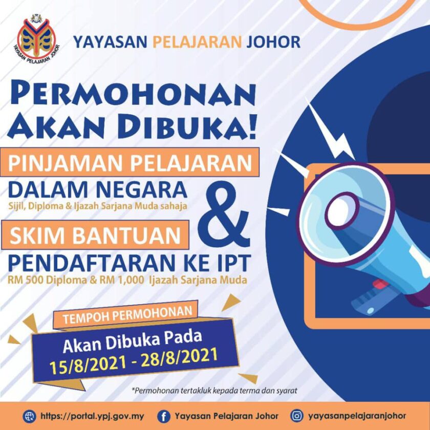 Permohonan Skim Bantuan Pendaftaran IPT YPJ 2021