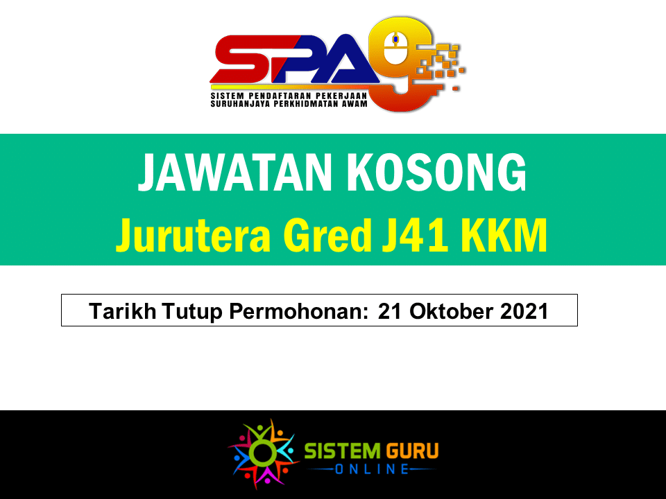 Jawatan Kosong Jurutera Gred J41 KKM