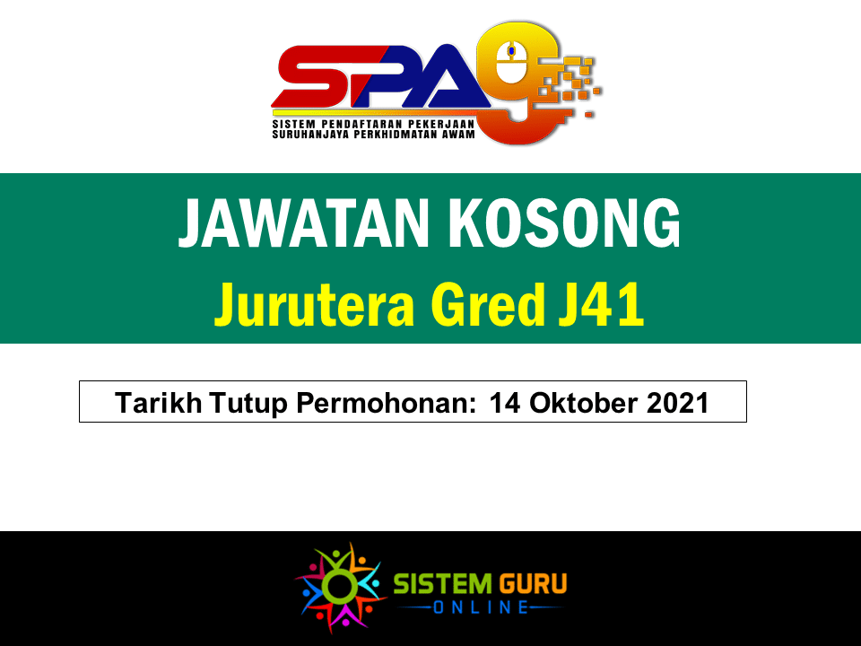 Jawatan Kosong Jurutera Gred J41 Effective Oktober 2021 1 Jawatan Kosong Jurutera Gred J41