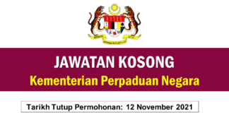 Official Jawatan Kosong Kementerian Perpaduan Negara 2021 Jawatan Kosong Kementerian Perpaduan Negara