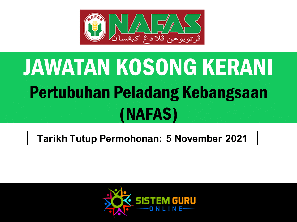 Jawatan Kosong Kerani Pertubuhan Peladang Kebangsaan (NAFAS)