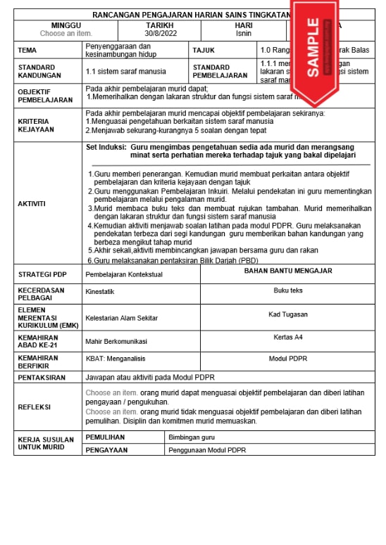 RPH 2022 Subjek Sains Tingkatan 3 5 sampleTP435 02