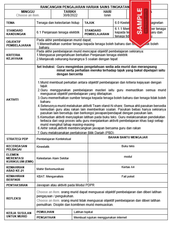 RPH 2022 Subjek Sains Tingkatan 3 3 sampleTP435 04