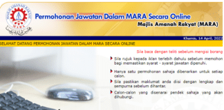 Mohon Guru MARA & Buat Permohonan Segera 2022