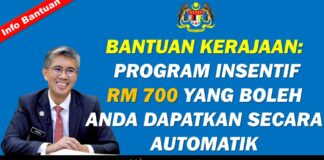 Bantuan Kerajaan Official : Program Insentif RM700 Yang Boleh Anda Dapatkan Secara Automatik