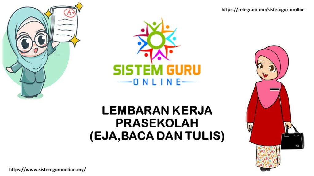 LEMBARAN KERJA PRASEKOLAH (EJA,BACA DAN TULIS) 1 eja baca dan tulis