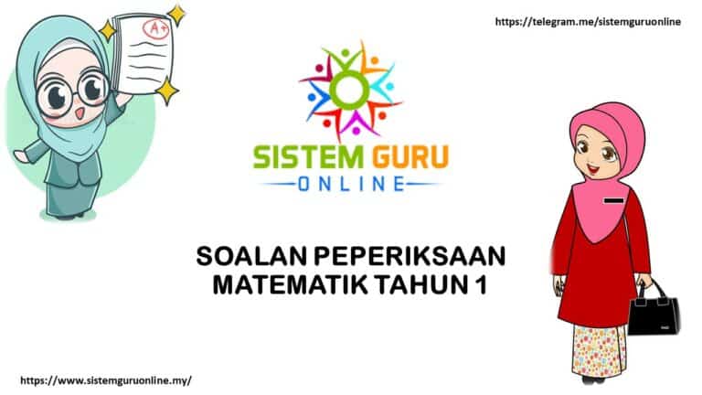 SOALAN PEPERIKSAAN MATEMATIK TAHUN 1