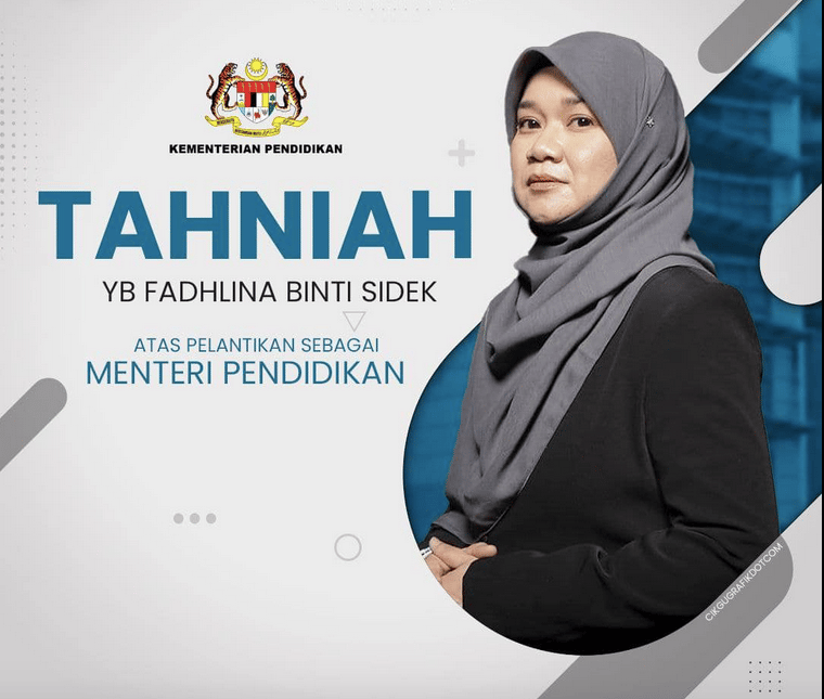 Biodata menteri pendidikan fadhlina sidek