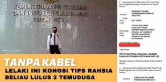 Tanpa Kabel Lelaki Ini Kongsi Tips Rahsia Beliau Lulus 2 Temuduga Jawatan SPA & SPP Tanpa Kabel, Lelaki Ini Kongsi Tips Rahsia Beliau Lulus 2 Temuduga Jawatan SPA & SPP