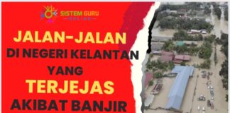 jalan terjejas akibat banjir