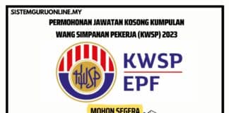 Permohonan Jawatan Kosong Kumpulan Wang Simpanan Pekerja KWSP Effective 2023 Jawatan kosong kwsp 2023..