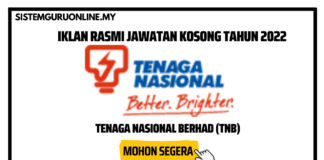 Kekosongan Jawatan di Tenaga Nasional Berhad Effective Bulan Disember 2022 Kekosongan Jawatan di Tenaga Nasional Berhad Bulan Disember
