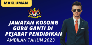 Jawatan Kosong di Pejabat Pendidikan Effective Disember Tahun 2022