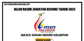 Official Jawatan Kosong Majlis Sukan Negeri Kelantan (MSN) Effective Januari 2023 Jawatan Kosong Majlis Sukan Negeri Kelantan (MSN) Terkini 2023