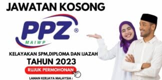 Official Jawatan Kosong Pusat Pungutan Zakat (PPZ) Tahun 2023 Jawatan Kosong Pusat Pungutan Zakat