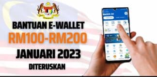 Bantuan Kredit Ewallet RM100 & RM200 Januari 2023 Diteruskan Bantuan Kredit Ewallet RM100 & RM200 Januari 2023 Diteruskan