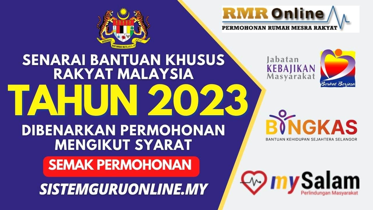 Senarai Bantuan Khusus B40 Di Tahun 2023