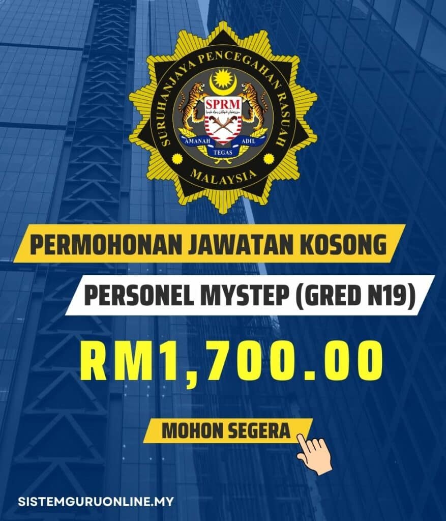 Jawatan Kosong Terkini Suruhanjaya Pencegahan Rasuah Malaysia (SPRM) 2023