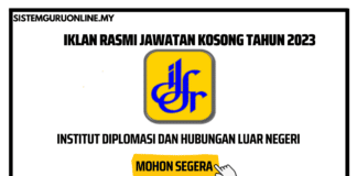 Jawatan Kosong Di Institut Diplomasi & Hubungan Luar Negeri IDFR | Effective 2023